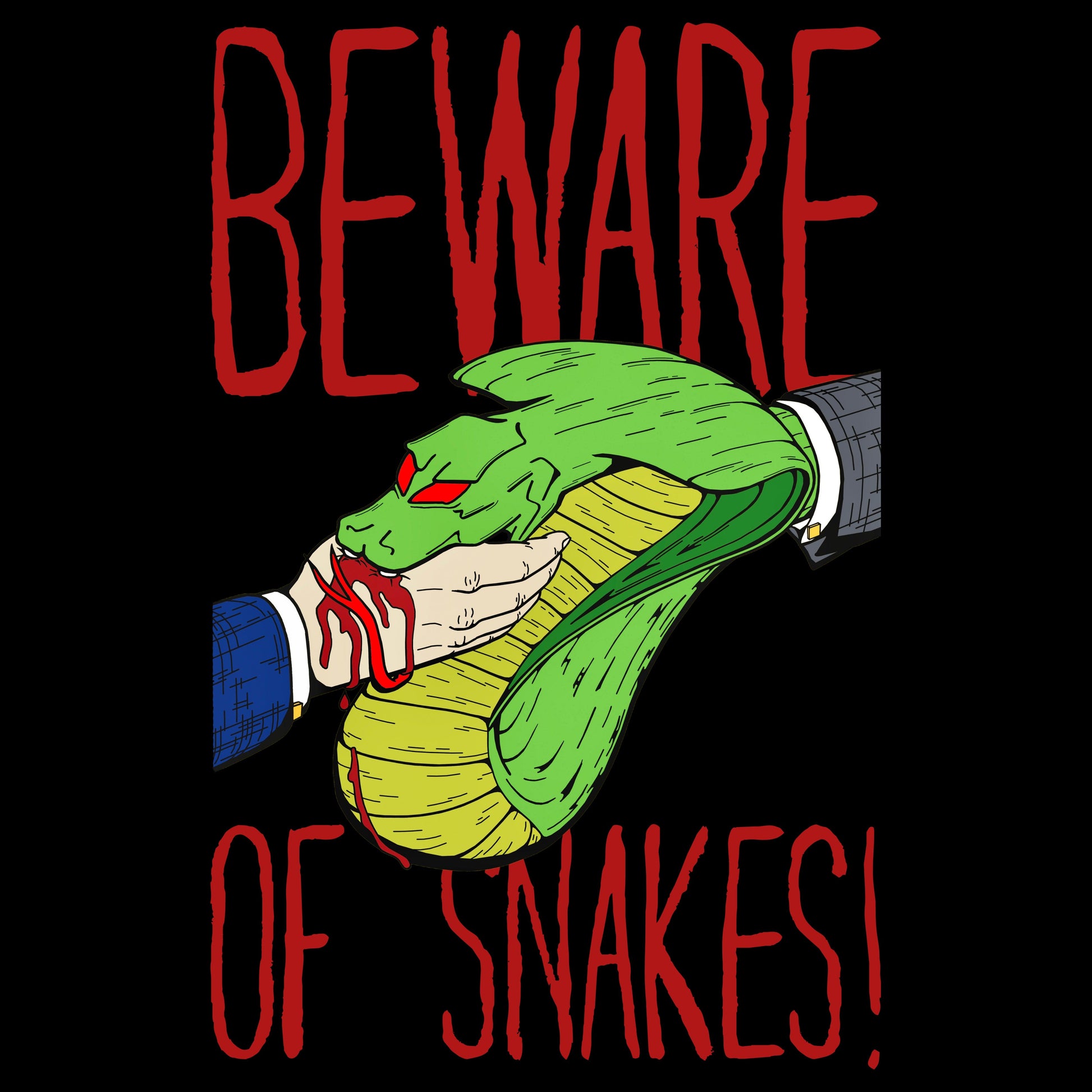 beware of snakes [hoodie] - ovrsze