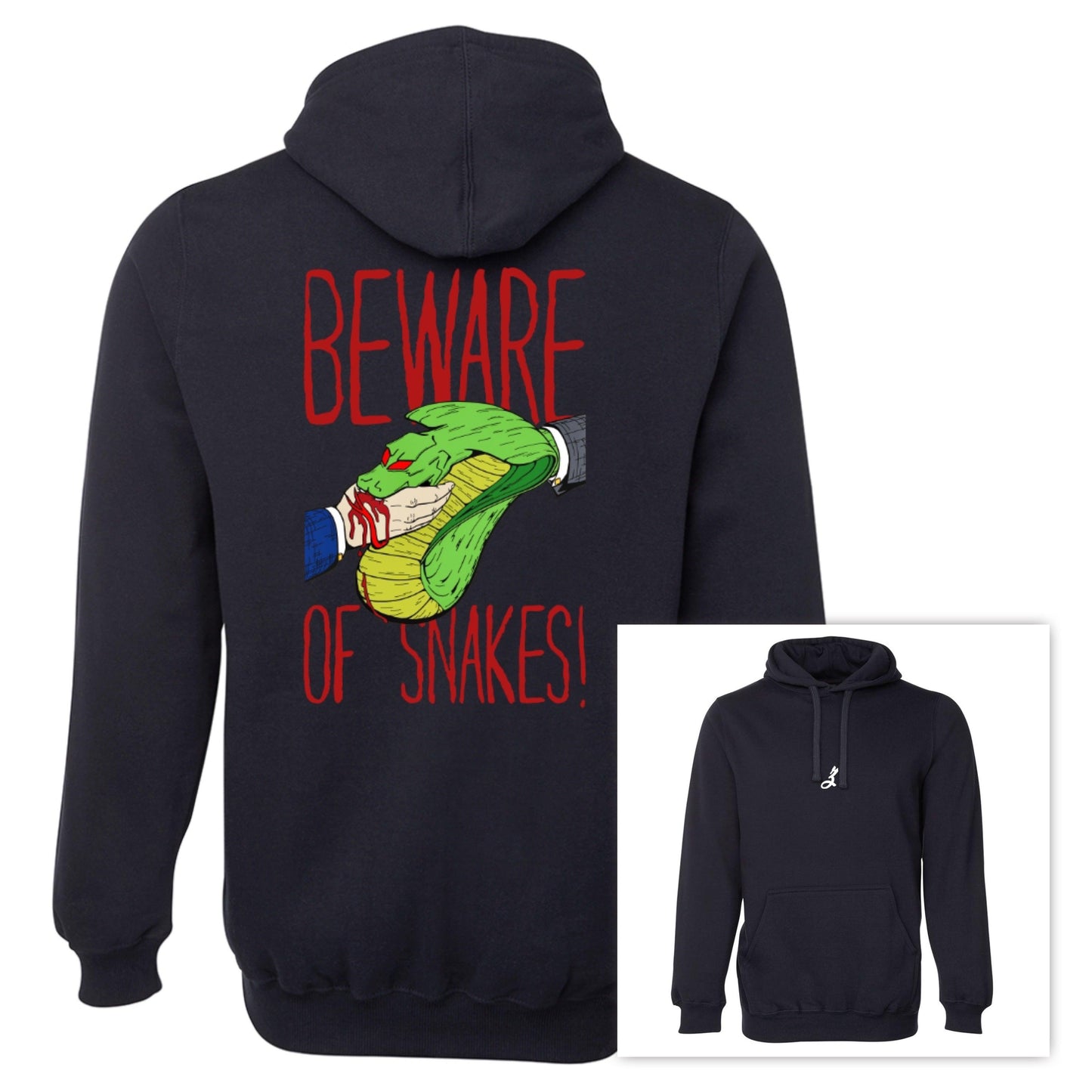 beware of snakes [hoodie] - ovrsze