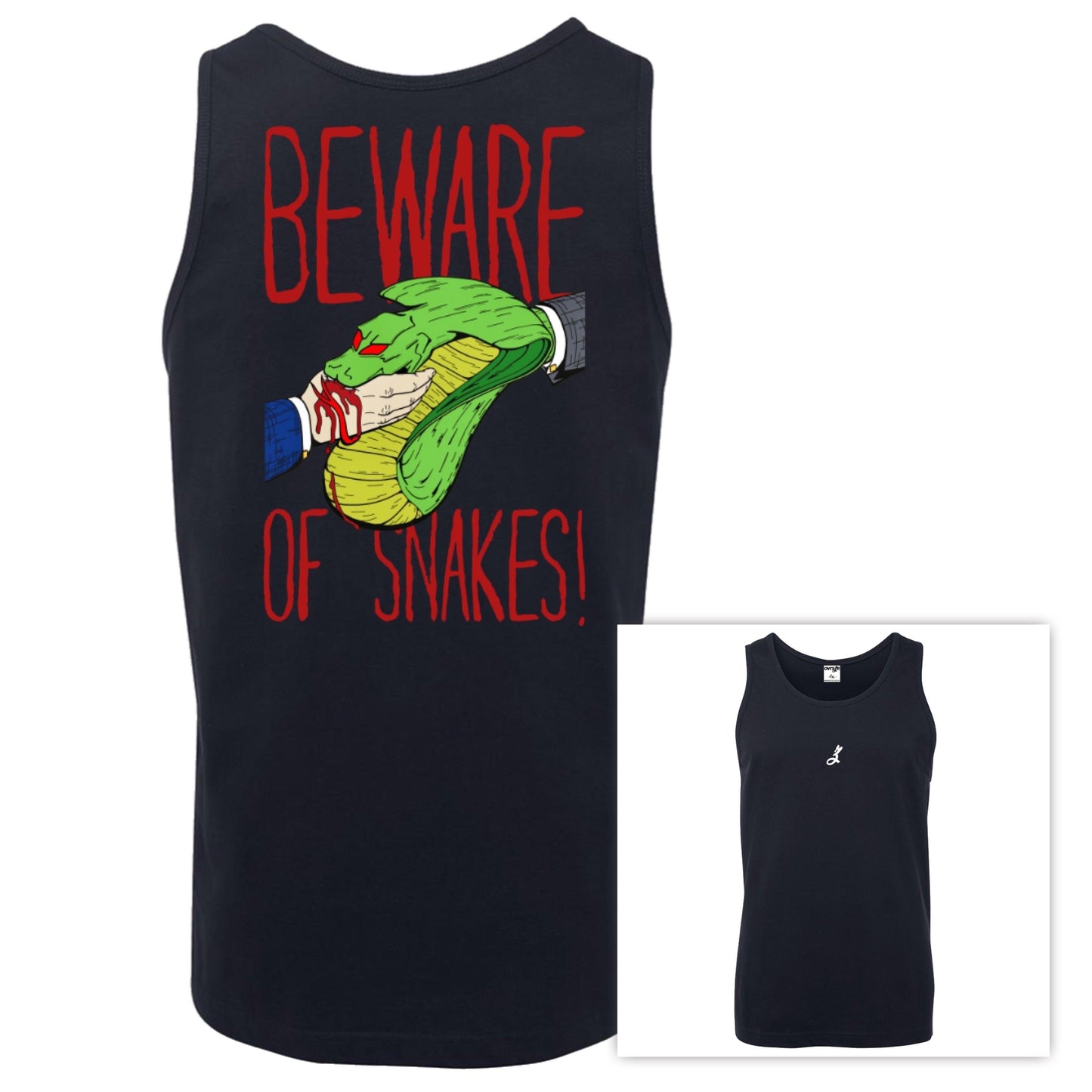 beware of snakes [singlet] - ovrsze