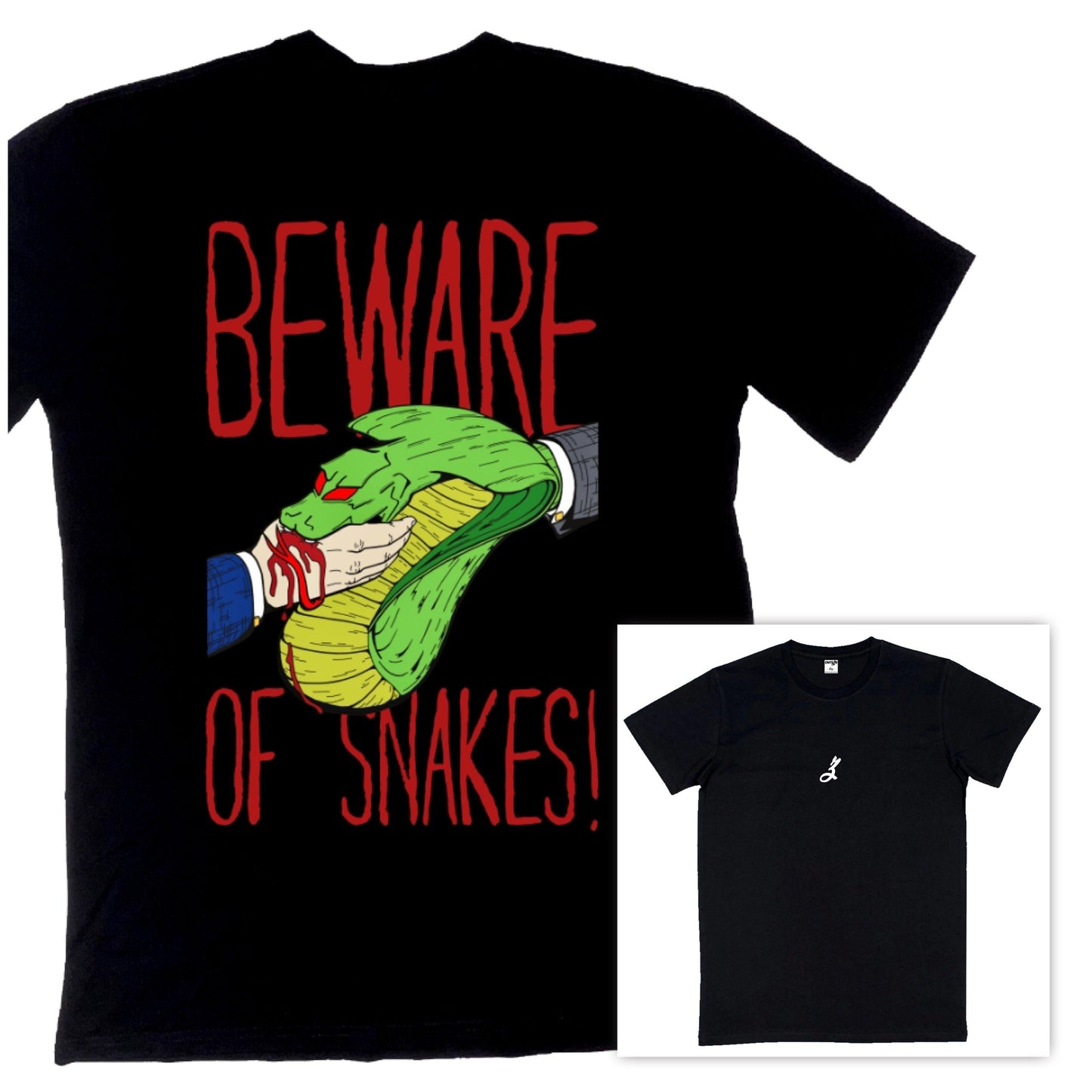 beware of snakes [t-shirt] - ovrsze