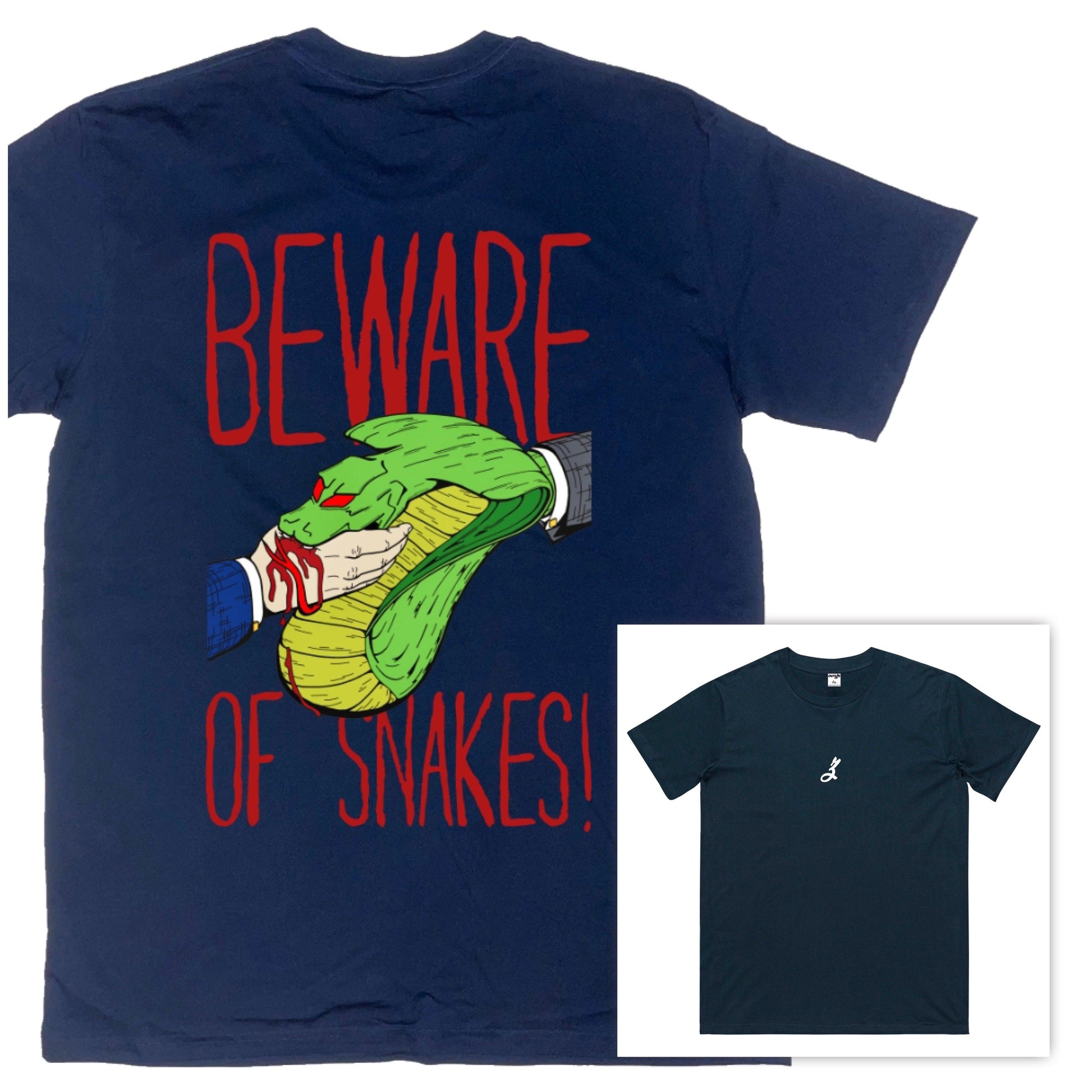 beware of snakes [t-shirt] - ovrsze