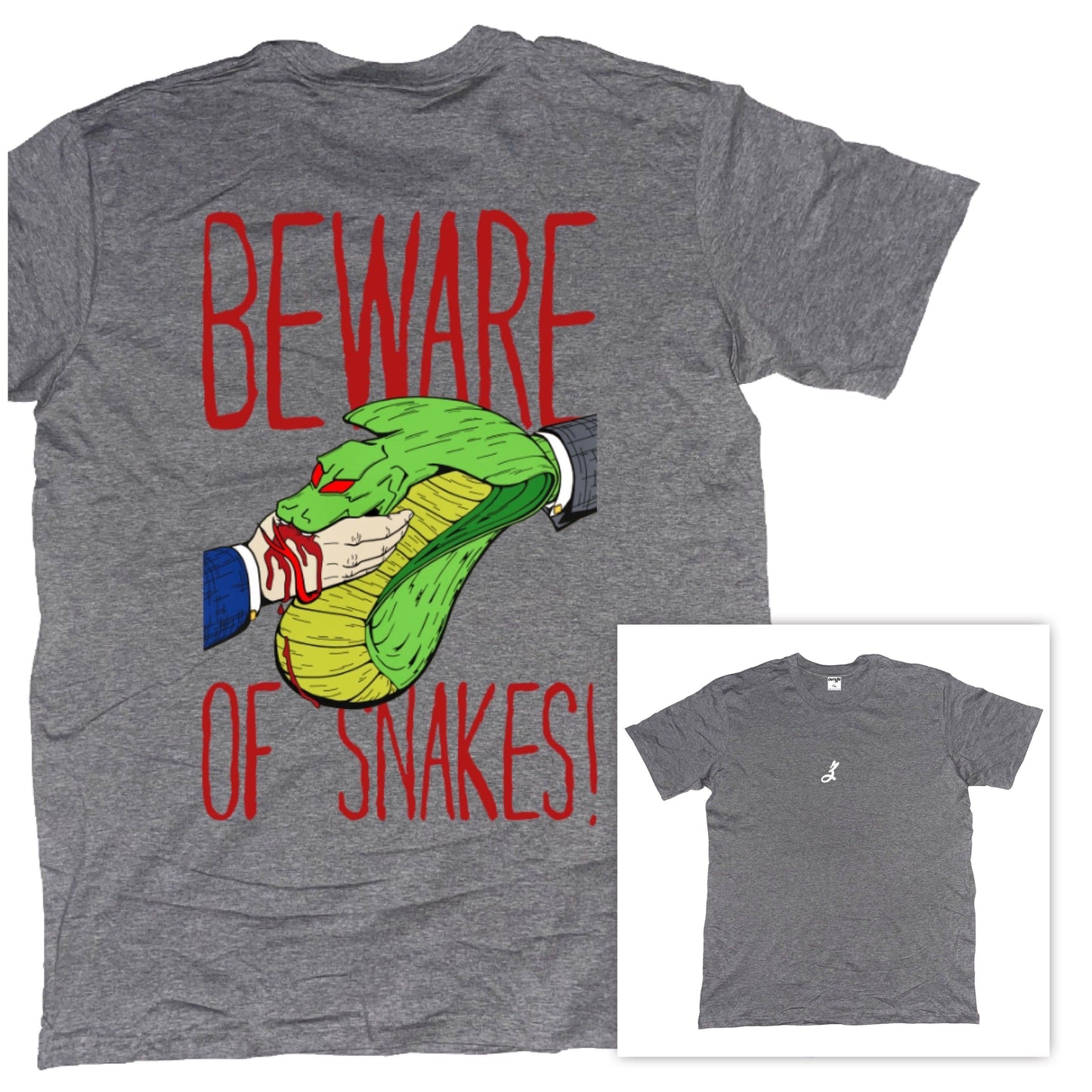 beware of snakes [t-shirt] - ovrsze