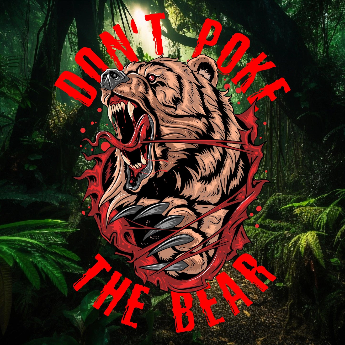 don't poke the bear [hoodie] - ovrsze