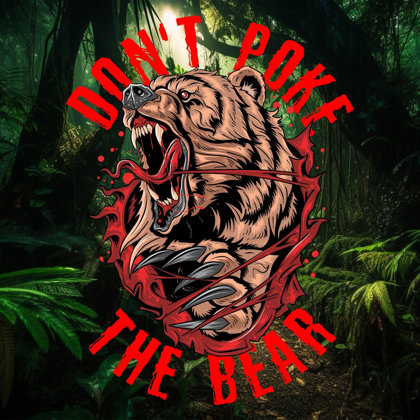 don't poke the bear [t-shirt] - ovrsze