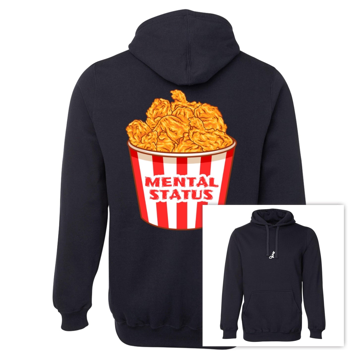 mental status: fried [hoodie] - ovrsze