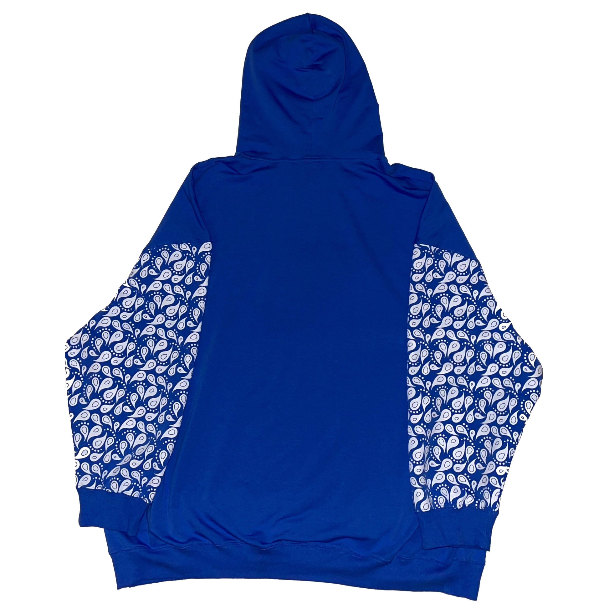 embroidered sky blue paisley [hoodie] - ovrsze