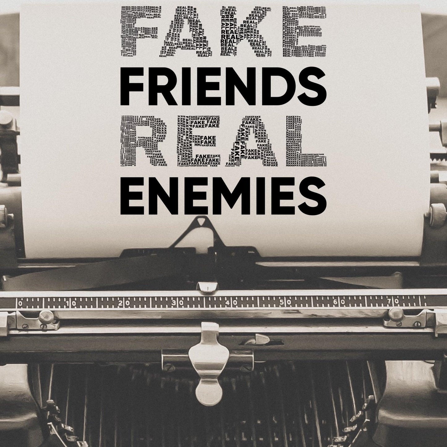 fake friends real enemies [t-shirt] - ovrsze