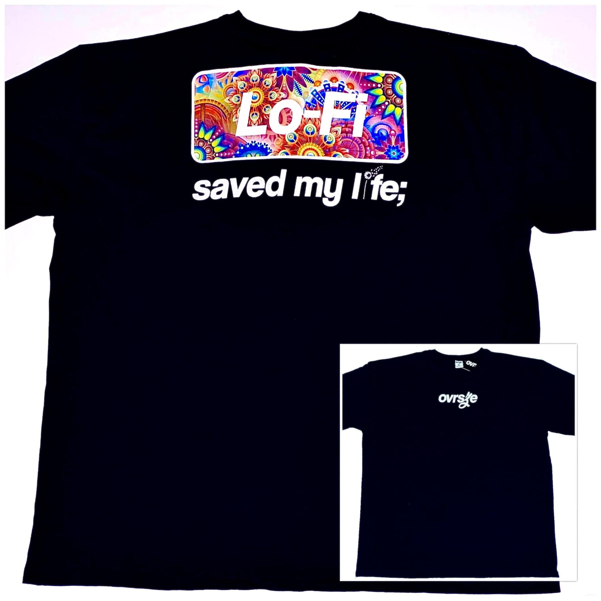 lo-fi saved my life; [t-shirt] - ovrsze