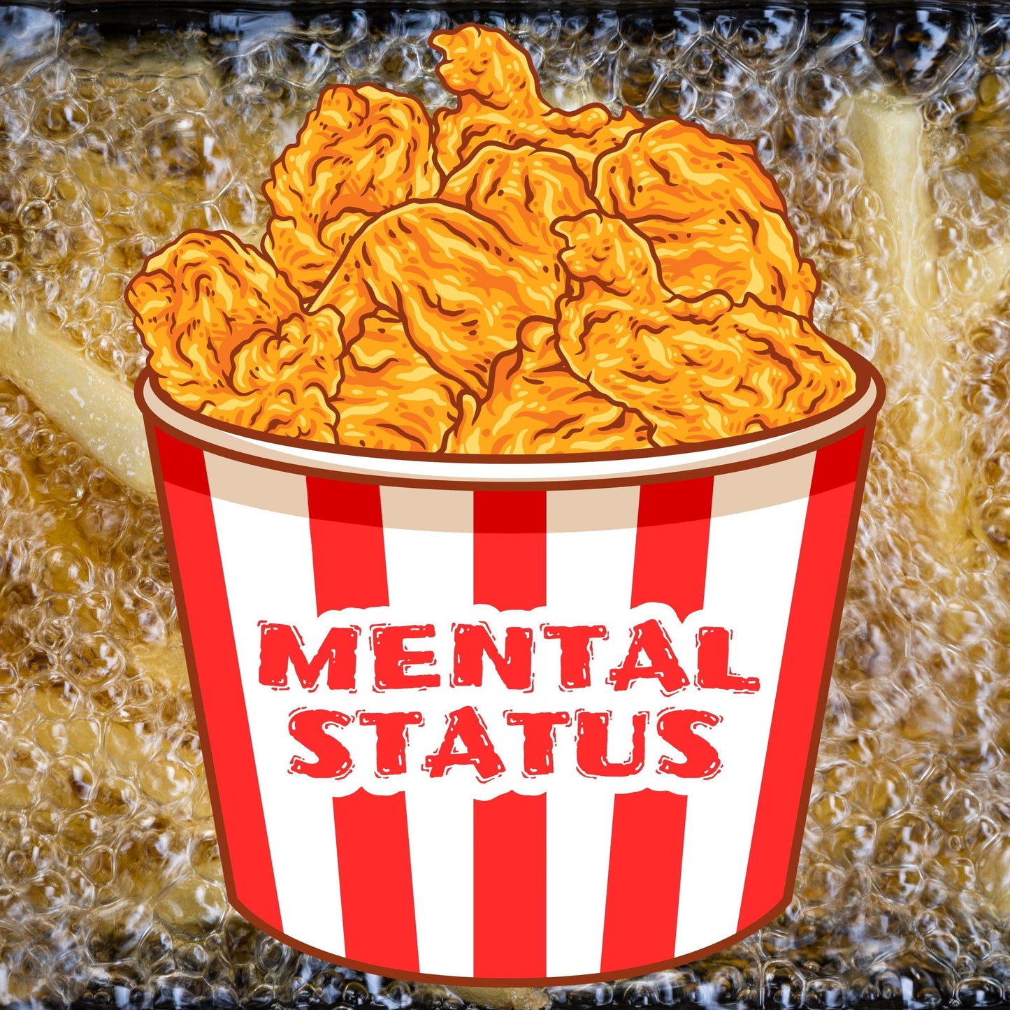 mental status: fried [t-shirt] - ovrsze