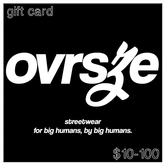 ovrsze gift card [digital] - ovrsze