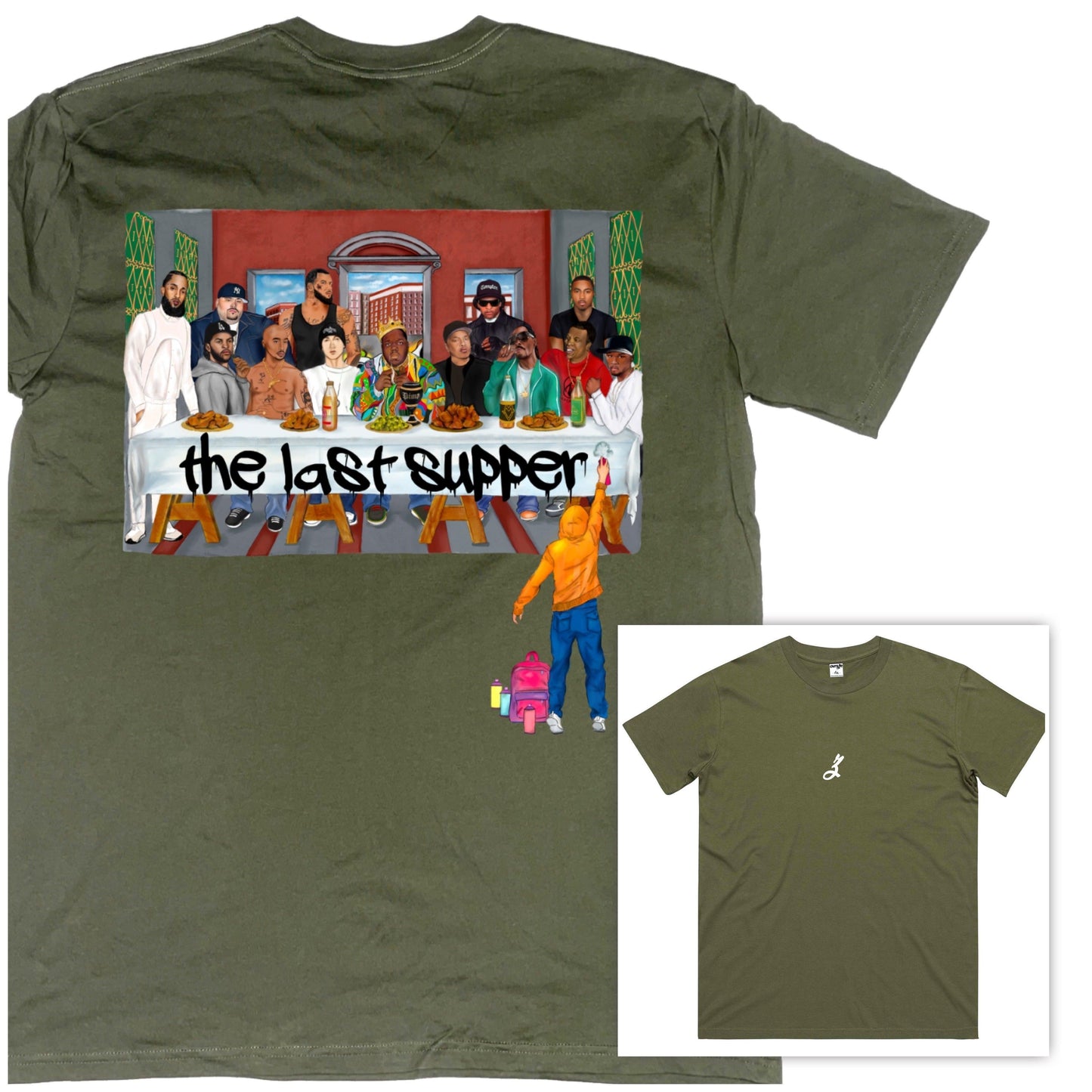 the last supper [t-shirt] - ovrsze