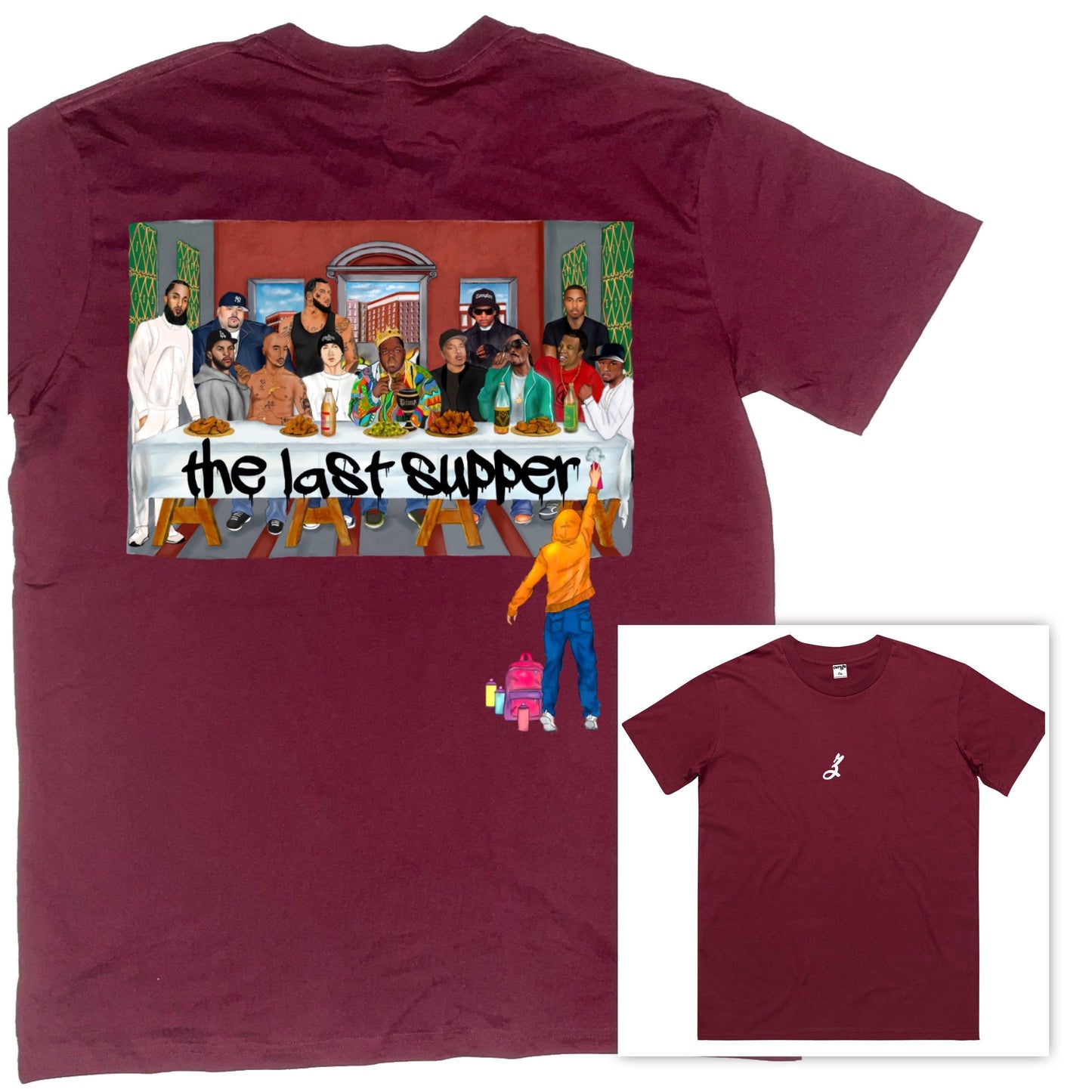 the last supper [t-shirt] - ovrsze